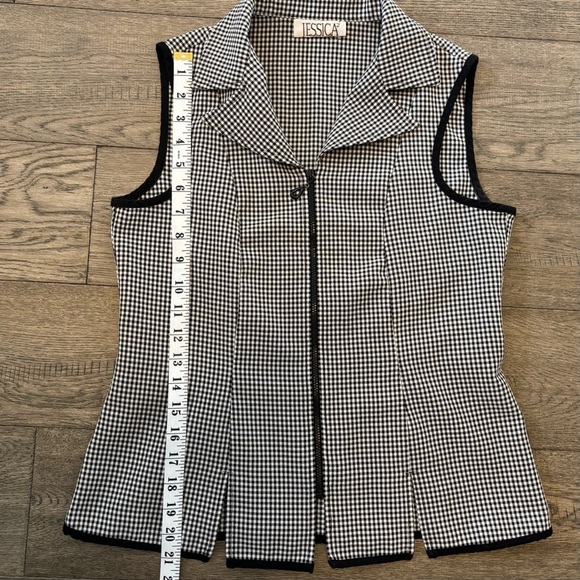 Vintage Jessica Gingham Plaid Full Zip Top - Picture 8 of 10
